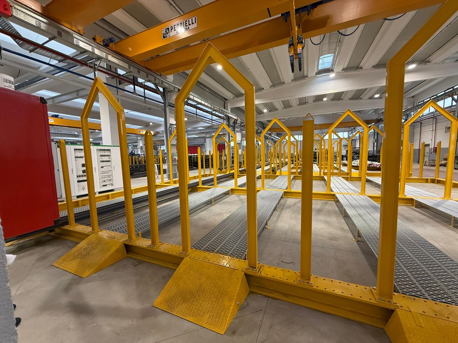 Magazzino porta barre installato