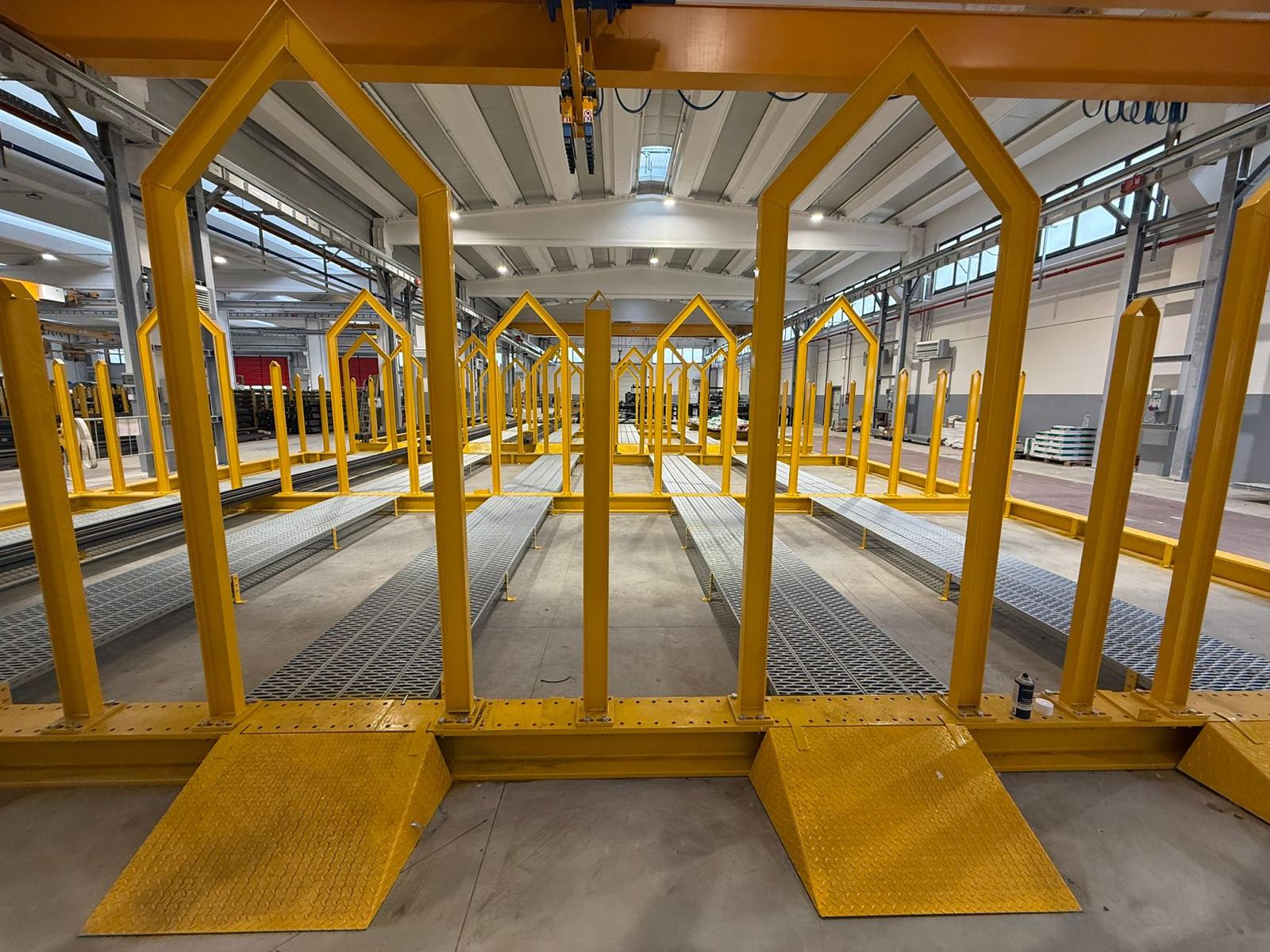 Magazzino porta barre installato