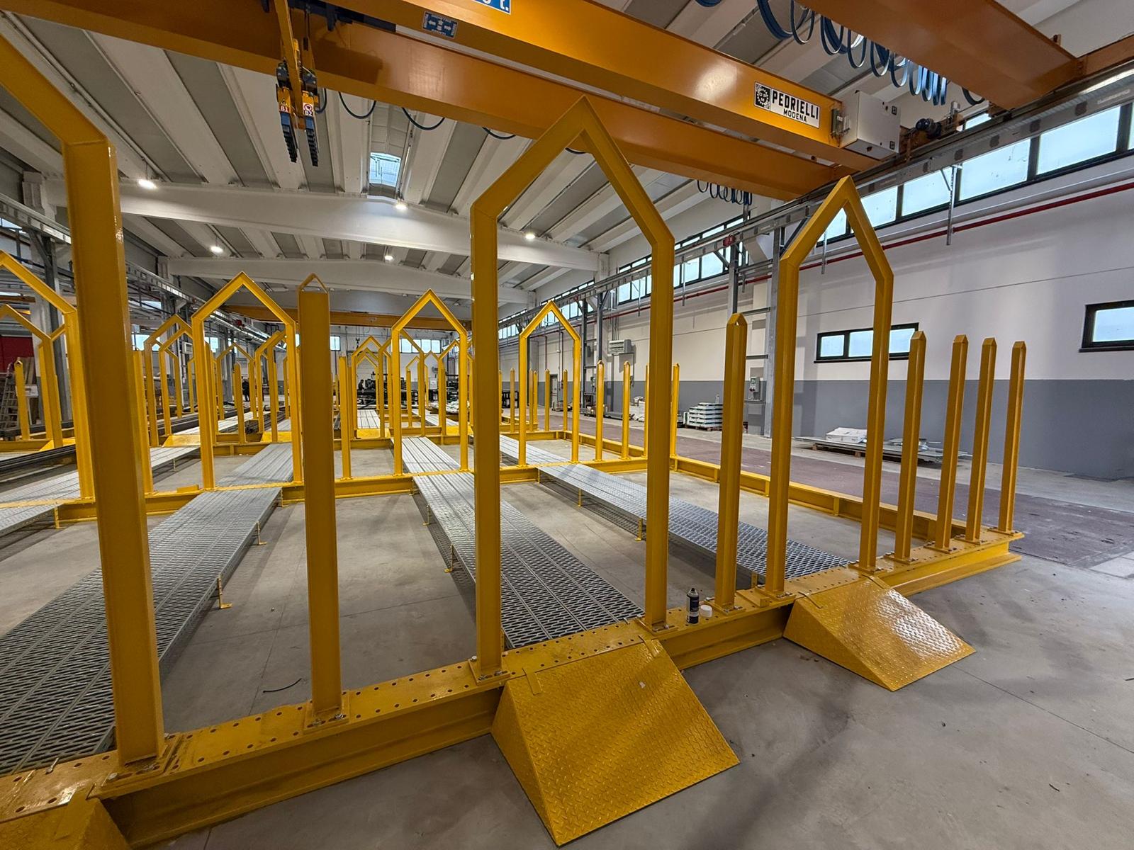 Magazzino porta barre installato