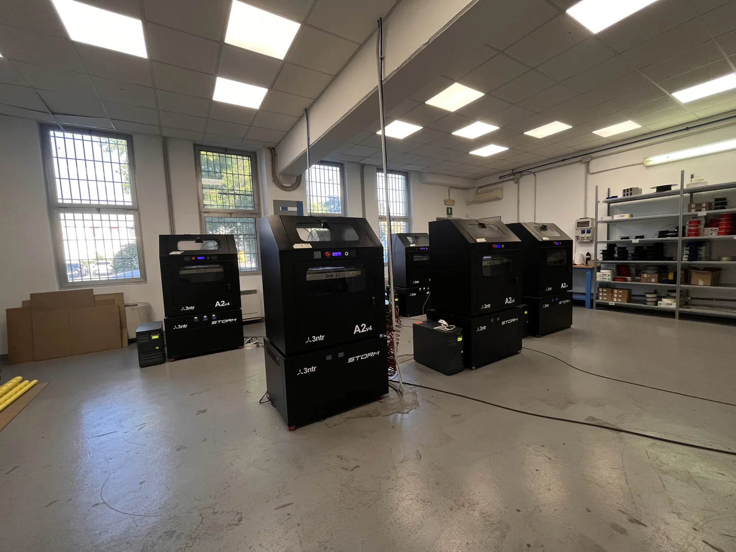 Il reparto stampe di Ferrutensile con le stampanti 3D industriali
